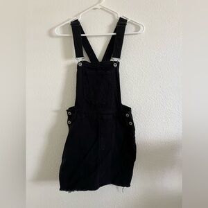 denim overall dress